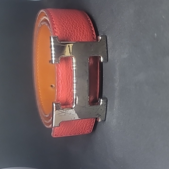 HERMES CONSTANCE H BELT POTIRON LEATHER MENS BELT/R3485 - Picture 12 of 12